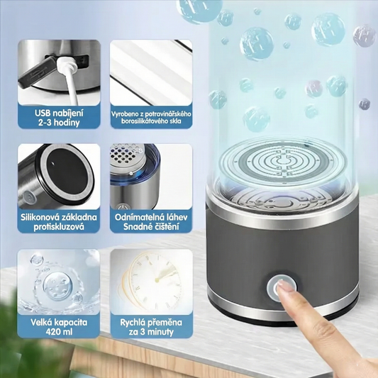 Vodíková láhev na filtraci