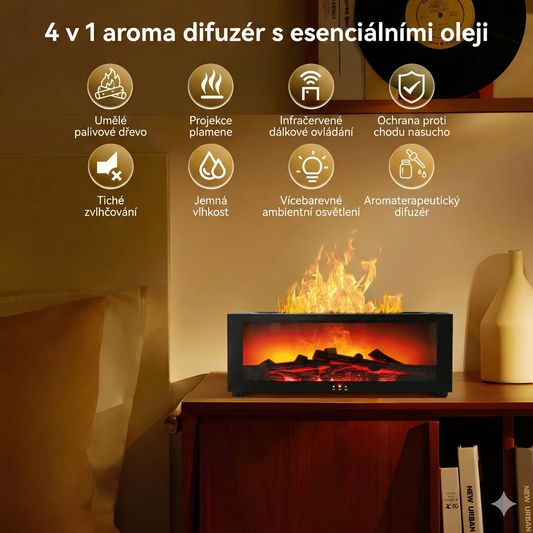 AmbiFlame: Ultrazvukový difuzér + Esenciální oleje