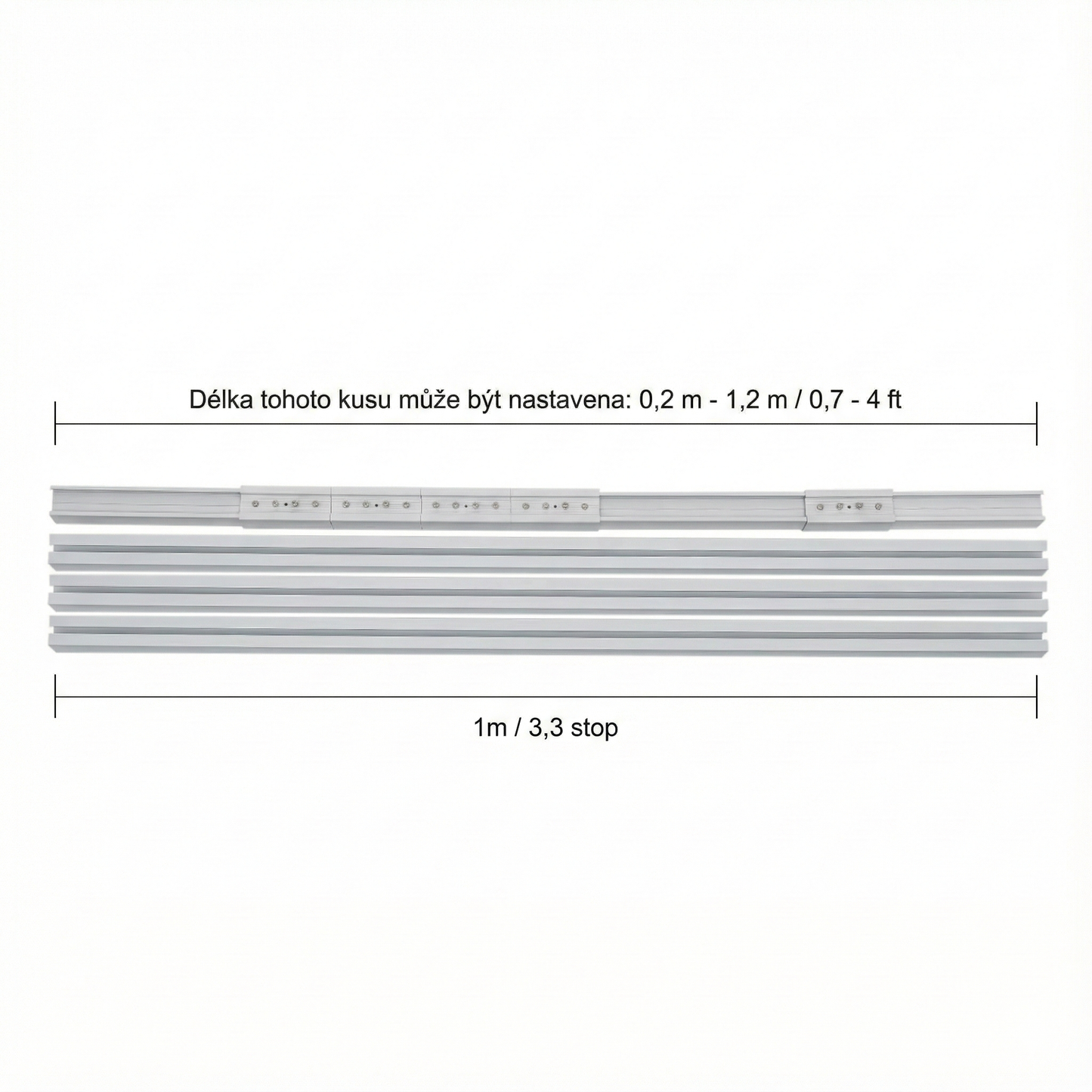 Motorizovaná kolejnice na závesy