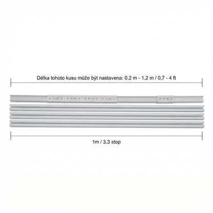 Motorizovaná kolejnice na závesy